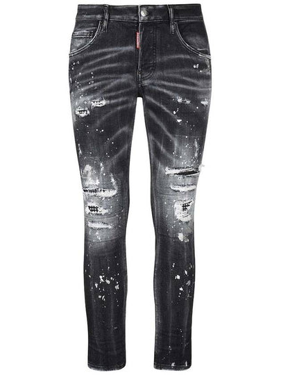 Men's Skater Skinny Jeans Black - DSQUARED2 - BALAAN 2