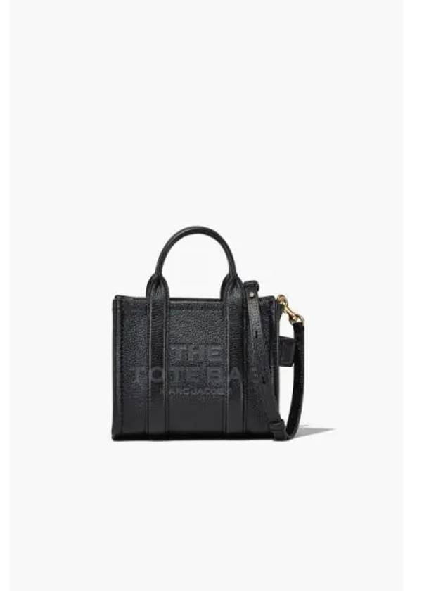 Leather The Mini Tote Black MBBAA23037BKX - MARC JACOBS - BALAAN 1