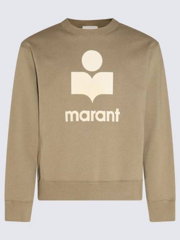 Mikoy Logo Cotton Sweatshirt Moss Green - ISABEL MARANT - BALAAN 2