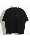 Cities Paris Logo Medium Short Sleeve T-Shirt Black - BALENCIAGA - BALAAN 2