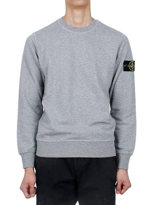 Wappen Patch Garment Dyed Sweatshirt Grey - STONE ISLAND - BALAAN 2