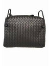 Intrecciato Lambskin Cross Bag Black - BOTTEGA VENETA - BALAAN 2