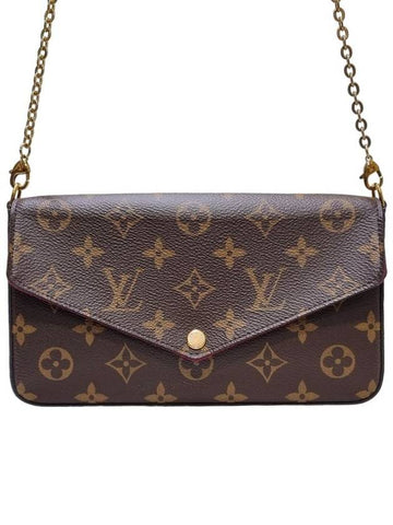 Women s M81896 Monogram Canvas Pochette Felicity Chain Crossbody Bag - LOUIS VUITTON - BALAAN 1