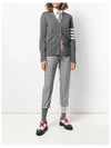 Cotton 4-Bar Milano Classic V-Neck Cardigan Medium Grey - THOM BROWNE - BALAAN 7