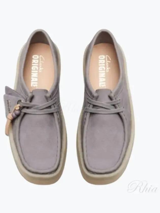 Originals Wallabee Cup Nubuck Loafer Steel Grey - CLARKS - BALAAN 2