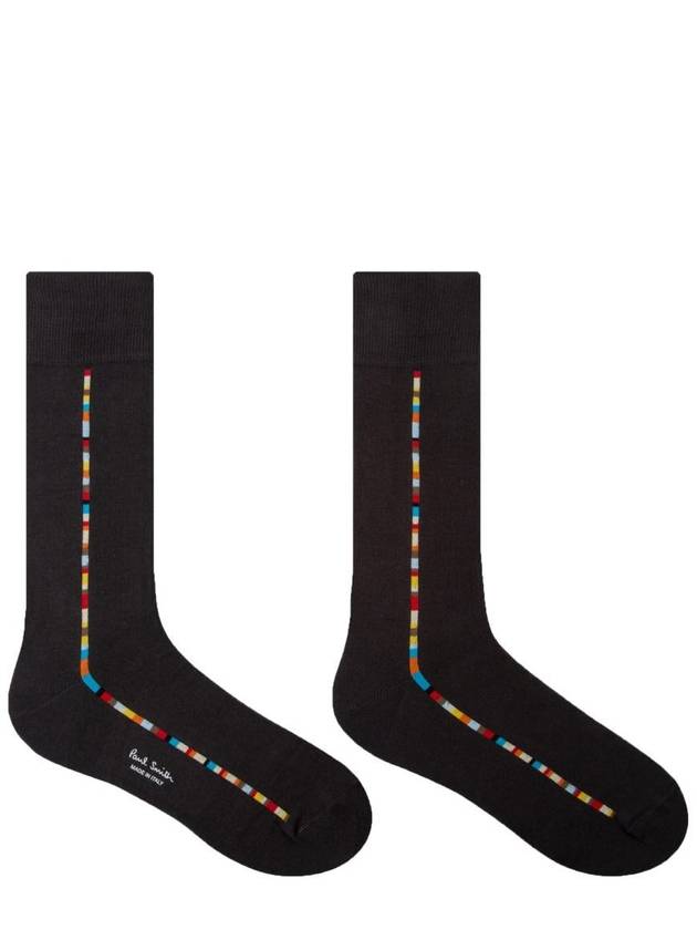 Signature Stripe Long Socks Black 3 Packs - PAUL SMITH - BALAAN 8