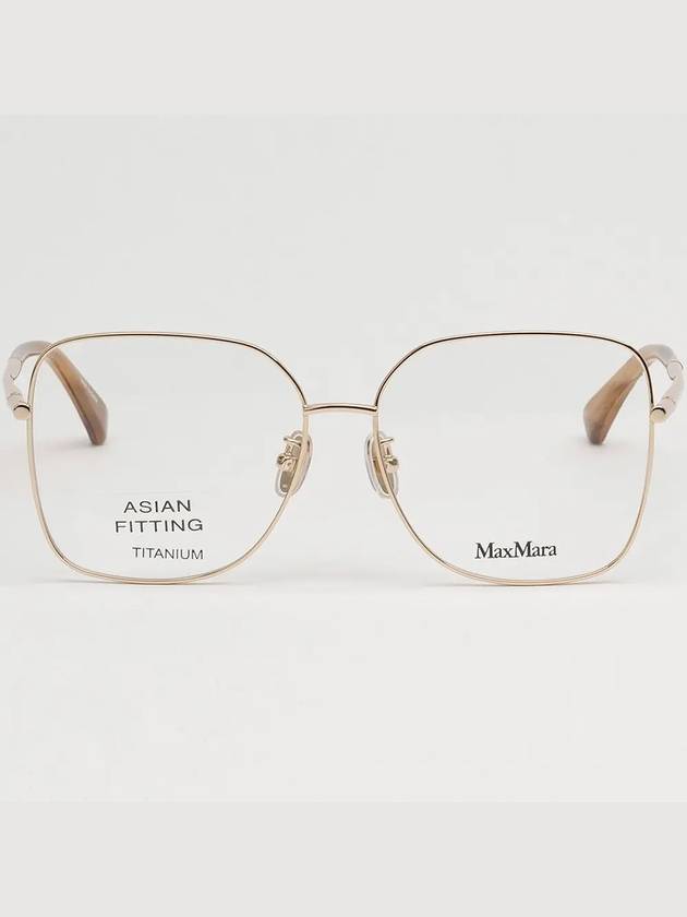 Titanium glasses frame MM5063D 032 metal square overfit light - MAX MARA - BALAAN 3