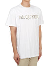 Girocolo Logo Short Sleeve T-Shirt White - ALEXANDER MCQUEEN - BALAAN 4