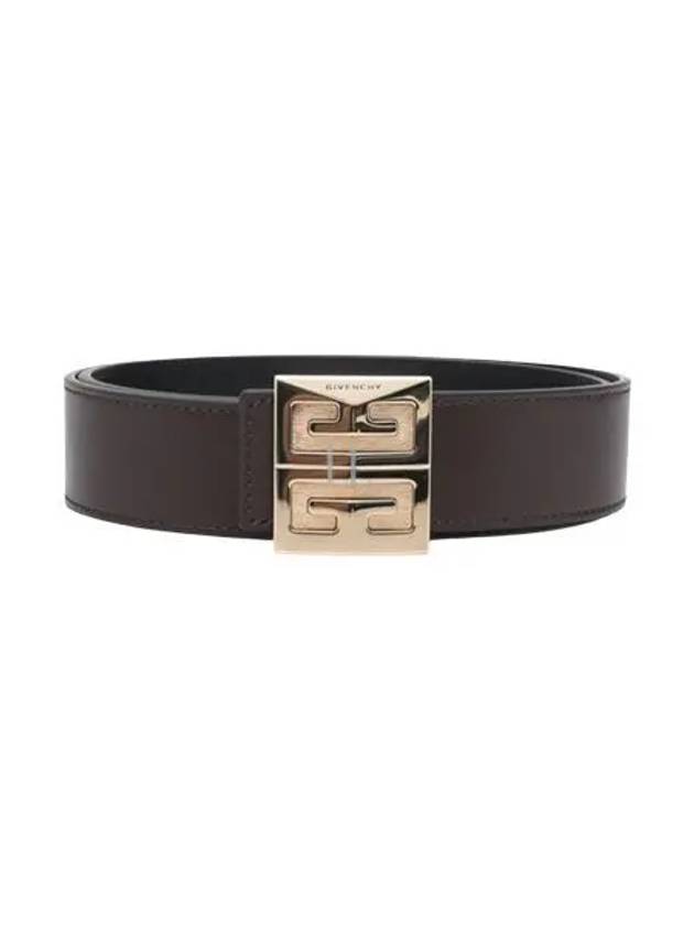 4G Logo Buckle Reversible Leather Belt Brown - GIVENCHY - BALAAN 2