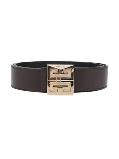 4G Logo Buckle Reversible Leather Belt Brown - GIVENCHY - BALAAN 2