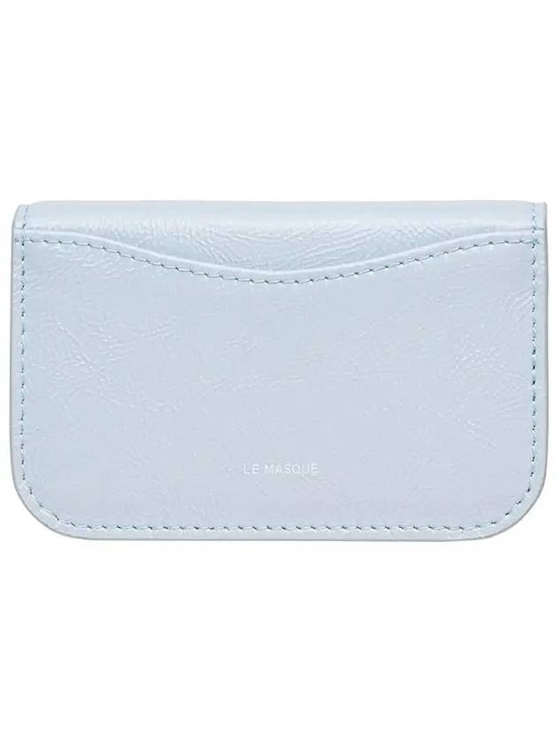 Heartlock compact business card card wallet sky blue - LE MASQUE - BALAAN 5