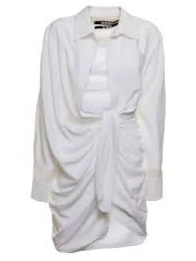 La Robe Bahia Sash Short Dress White - JACQUEMUS - BALAAN 2