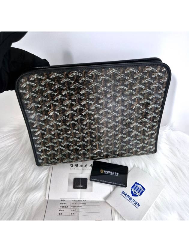 Juvence clutch bag GM size black - GOYARD - BALAAN 3