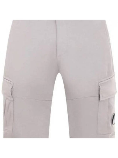 Stretch Satin Cargo Shorts Grey - CP COMPANY - BALAAN 2