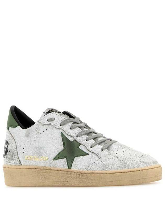 Ballstar Low-Top Sneakers Green White - GOLDEN GOOSE - BALAAN 3