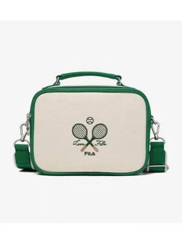 Greenery Tennis Cross Bag FS3BCE6344XOWH - FILA - BALAAN 1