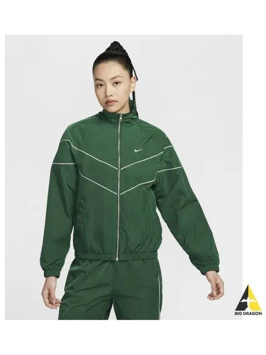 Windrunner Loose UV Woven Zip-Up Jacket Gorge Green - NIKE - BALAAN 2