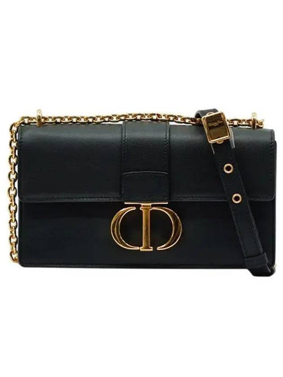 30 Montaigne East West Calfskin Chain Shoulder Bag Black - DIOR - BALAAN 2