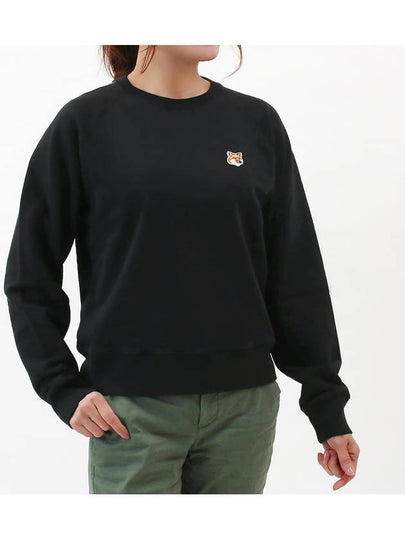 Fox Head Patch Adjusted Sweatshirt Black - MAISON KITSUNE - BALAAN 2