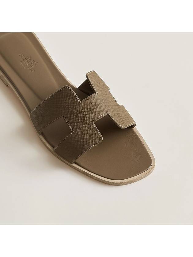 Oran Sandals Calfskin Etoupe STK - HERMES - BALAAN 4