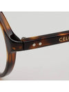 Glasses Frame CL50092I 052 Round Leopard Skin Overfit Horned - CELINE - BALAAN 5