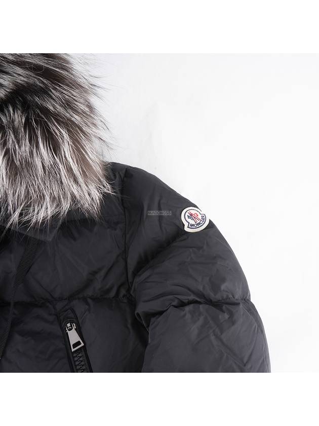 Aphroti Long Down Padded Jacket Black - MONCLER - BALAAN 6