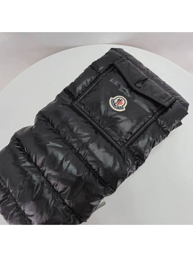 padded muffler scarf black - MONCLER - BALAAN 4