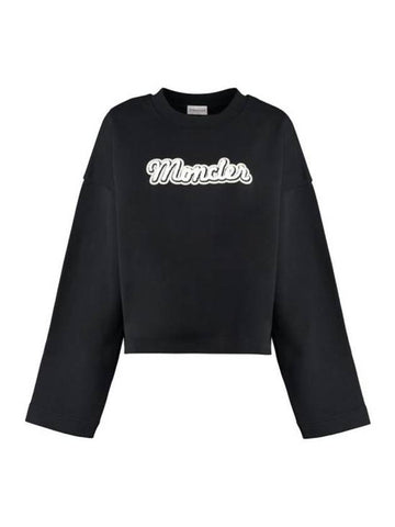 Long Sleeve T Shirt 8G00020 899U5 999 Black - MONCLER - BALAAN 1