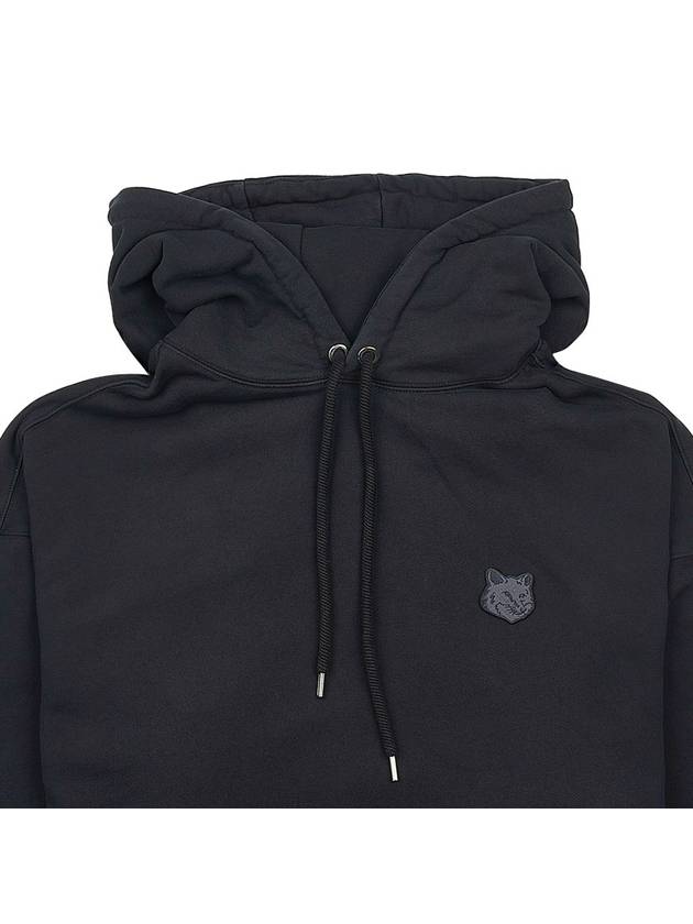 Bold Fox Head Patch Oversize Hoodie Black - MAISON KITSUNE - BALAAN 4