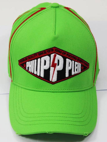 Men's Baseball Hat Plein Star Green Ball Cap A20A UAC0059 PTE003N - PHILIPP PLEIN - BALAAN 1