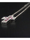 Women Damiani 20073459 18K White Gold 0 42 Carat Diamond Ruby Belle Epoque Necklace gt Gangbuk used luxury goods - DAMIANI - BALAAN 6