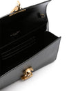 Cassandra Monogram Chain Shoulder Bag Black - SAINT LAURENT - BALAAN 6