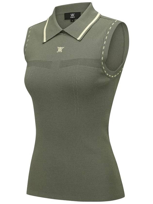 WOMEN SLEEVELESS COLLARED SWEATERKH - ANEWGOLF - BALAAN 3