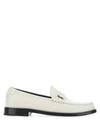 Le Loafer Penny Slippers In Smooth Leather Pearl - SAINT LAURENT - BALAAN 2