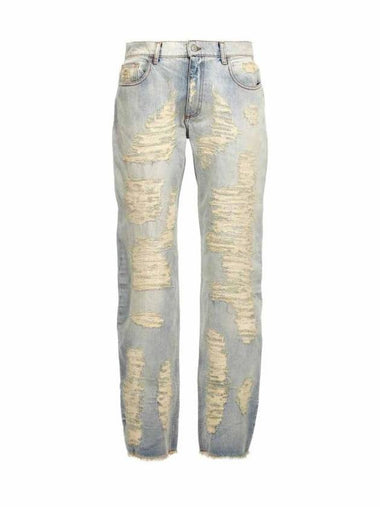 Destroyed Washing Jeans Light Blue - 1017 ALYX 9SM - BALAAN 1