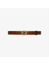 Interlocking G Buckle Reversible Leather Belt Brown Black - GUCCI - BALAAN 3