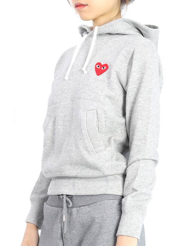 Heart Patch Hoodie Top P1 T1691 Grey - COMME DES GARCONS - BALAAN 3