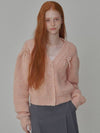 Sequential delivery on September 27th Mohair Ribbon Pointed Cardigan Pink - OPENING SUNSHINE - BALAAN 4