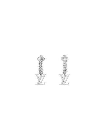 LV Iconic Earrings Silver - LOUIS VUITTON - BALAAN 1