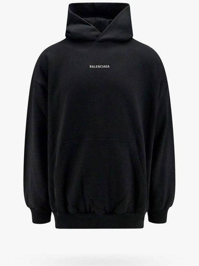 Logo Print Hoodie Black - BALENCIAGA - BALAAN 2