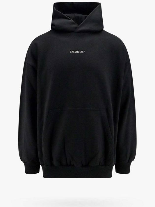 Logo Print Hoodie Black - BALENCIAGA - BALAAN 2