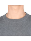 4 Bar Armband Milano Stitch Knit Top Mid Grey - THOM BROWNE - BALAAN 7