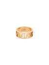 FF Logo Forever Ring Gold - FENDI - BALAAN 4