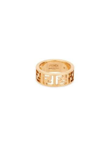 FF Logo Forever Ring Gold - FENDI - BALAAN 1