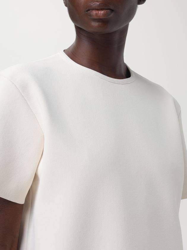 T-shirt a girocollo in viscosa Jil Sander - JIL SANDER - BALAAN 5