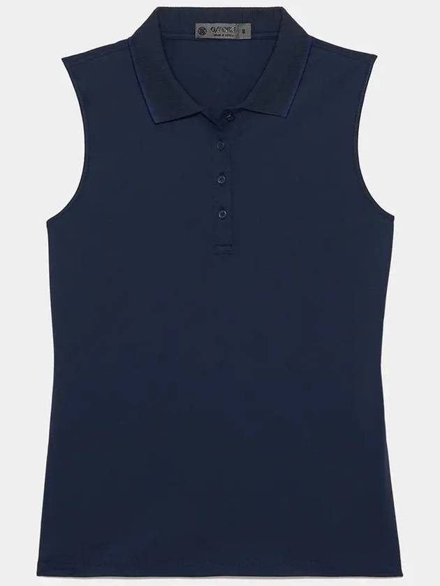 Collar Pleated Sleeveless Navy - G/FORE - BALAAN 2