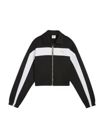 Relaxed Cropped Track Jacket Black - PUMA - BALAAN 2