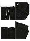 Dark Shadow Creech Drawstring Cargo BaGGy Pants Black - RICK OWENS - BALAAN 5