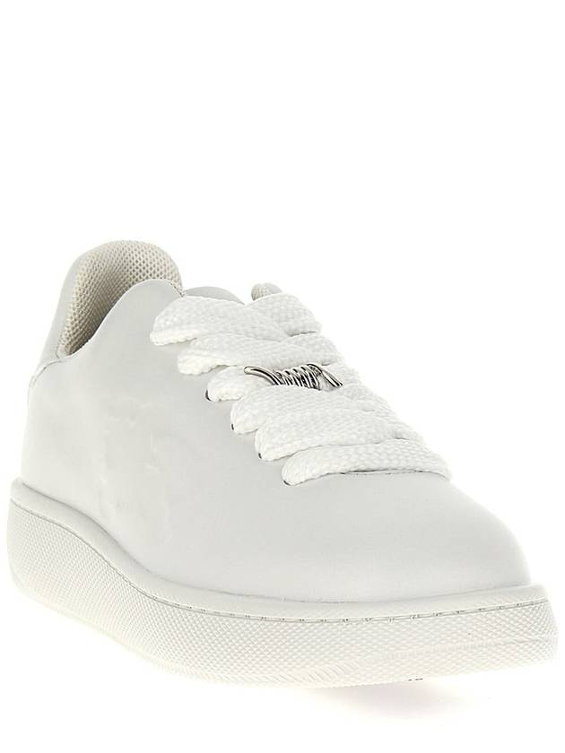 Leather Box Low-Top Sneakers White - BURBERRY - BALAAN 3