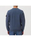 OLD Treatment Wappen Patch Crew Neck Sweatshirt Avio Blue - STONE ISLAND - BALAAN 4